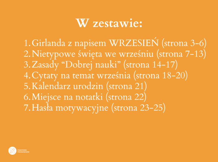 Gazetka klasowa na rozpoczęcie roku szkolnego- WRZESIEŃ.