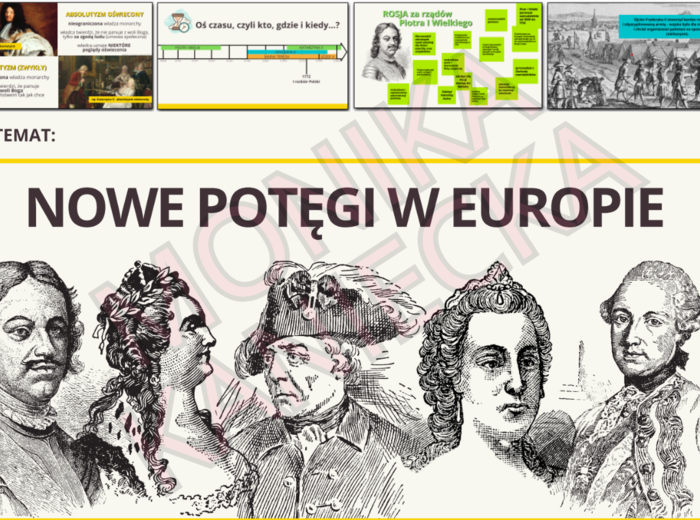 Nowe potęgi w Europie - prezentacja historia klasa 6