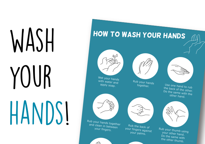 Mycie rąk - instrukcja