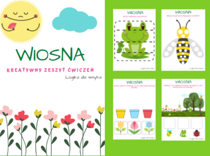 Wiosna - kreatywne karty pracy