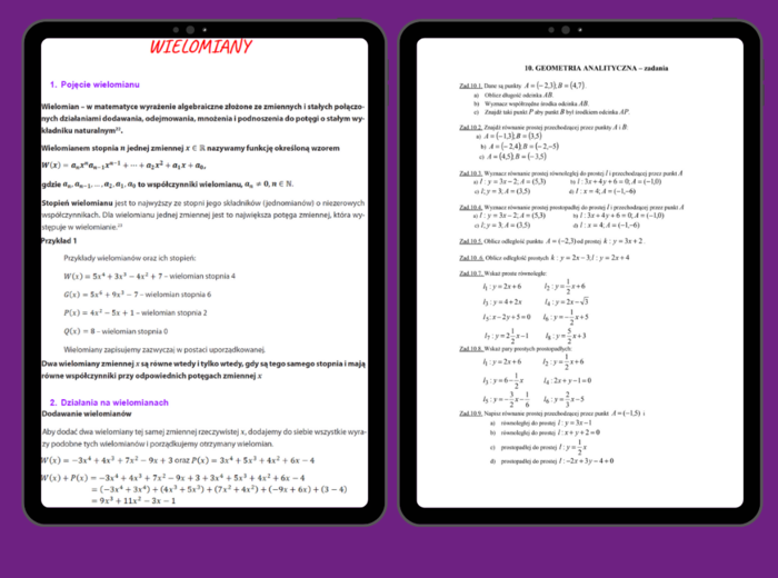 Notatki maturalne - Matematyka P+R