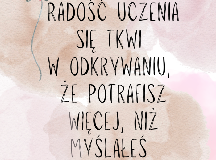 Plakat do sali lekcyjnej