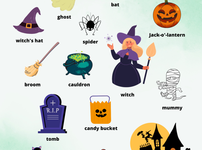 Spooky Halloween Picture Dictionary