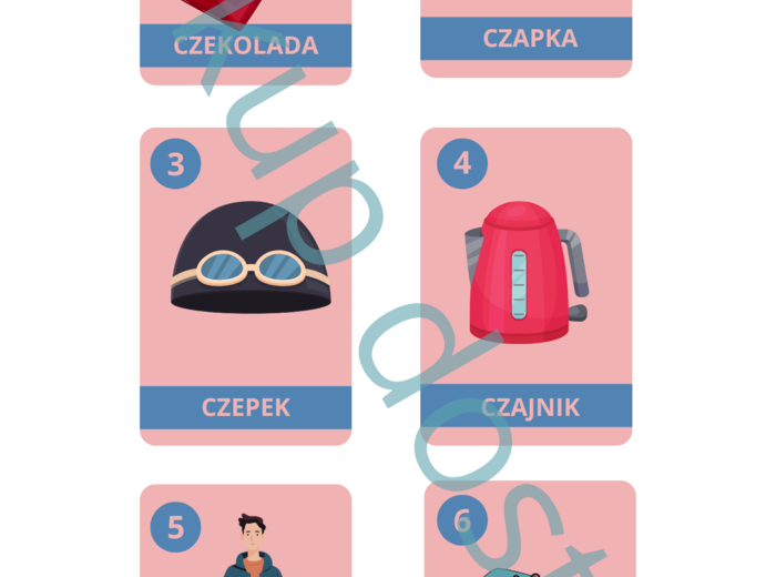 LOGOPEDYCZNY PIOTRUŚ lub MEMORY_ GŁOSKA `CZ`