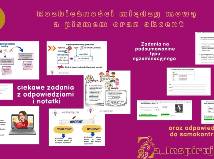 Fonetyka kl. VII-VIII- scenariusze, karty pracy, zadania egzaminacyjne