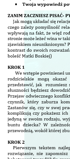 WYPOWIEDŹ ARGUMENTACYJNA W SZKOLE PONADPODSTAWOWEJ KROK PO KROKU