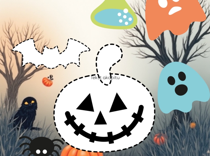 HALLOWEEN 12 strone rysowanie po śladzie