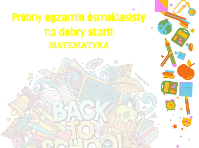 Próbny egzamin ósmoklasisty - matematyka NA DOBRY START!