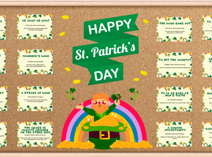 St. Patrick's Day - Gazetka anglojęzyczna na Dzień św. Patryka z idiomami