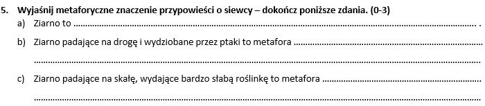 Biblia - sprawdzian klasa 6