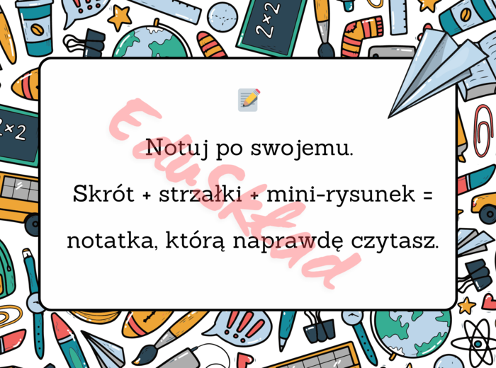Jak przetrwać rok szkolny – gazetka ścienna