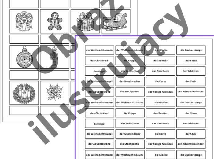 Świąteczna kolorowanka i wycinanka