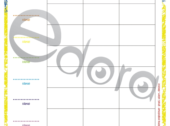 Kalendarz obserwatora burz + plakat zasad bezpieczeństwa