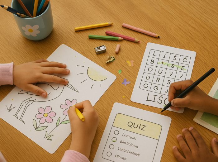 Karta pracy „Oznaki wiosny”