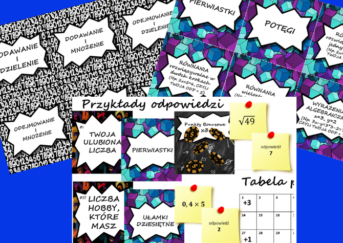 Poznajmy się - GRA MATEMATYCZNA - Matematyka o mnie - Powrót do Szkoły