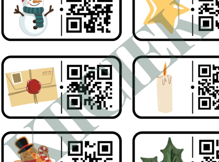 CHRISTMAS VOCABULARY - QR DOMINOES