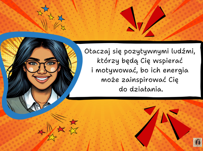 Gazetka motywacyjna "Skok w Nowy Rok".