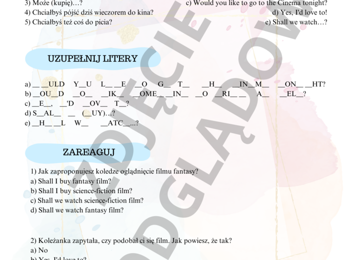 Brainy 7 unit 1 - karty pracy