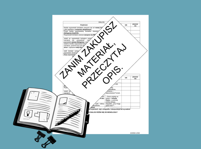 Kryteria do wypowiedzi pisemnej na języku polskim - klasy IV-VI