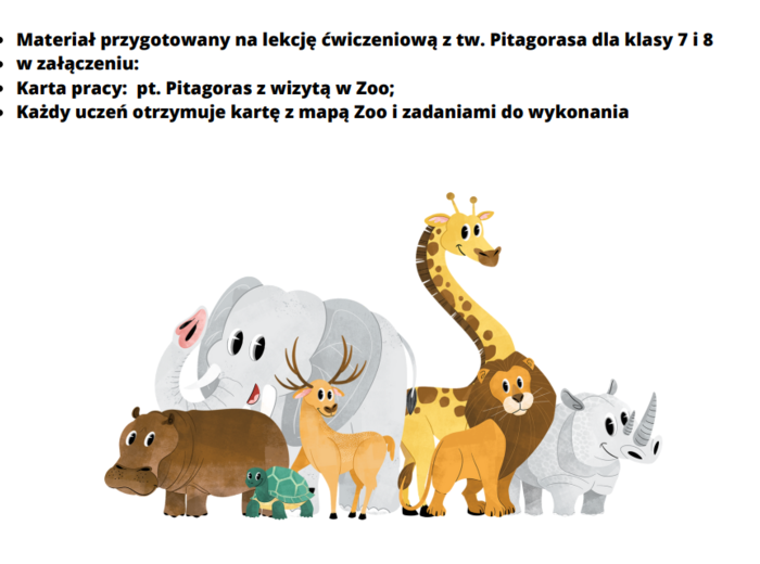 Pitagoras z wizytą w Zoo.