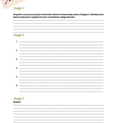 Stacje zadaniowe "Antygona"