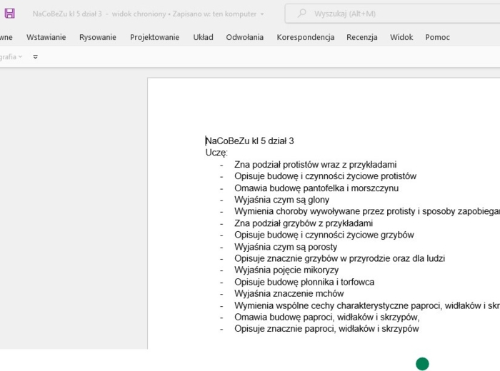 NaCoBeZU kl 5 biologia