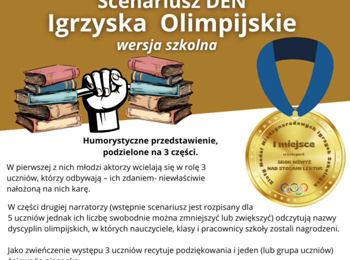 Igrzyska Olimpijskie- scenariusz DEN dla szkół podstawowych