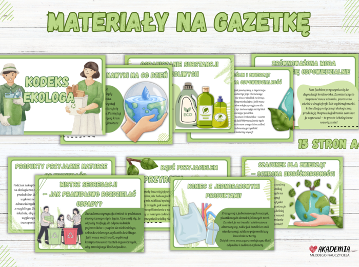 MATERIAŁY NA GAZETKE - KODEKS EKOLOGA