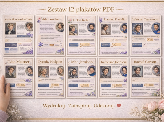 Dzień Kobiet – plakaty inspirujące kobiety nauki