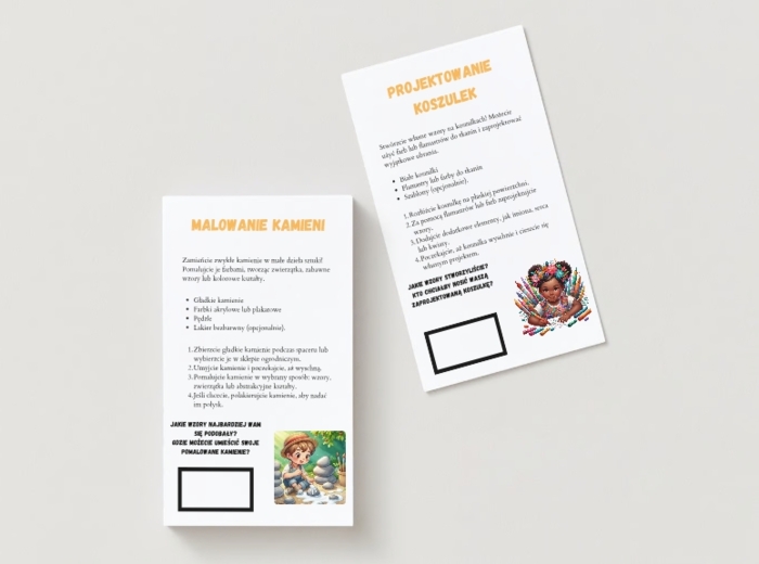 Karty wspólnych zadań. (Karty ekologiczne, Karty kreatywne, Karty sportowe, Karty naukowe).