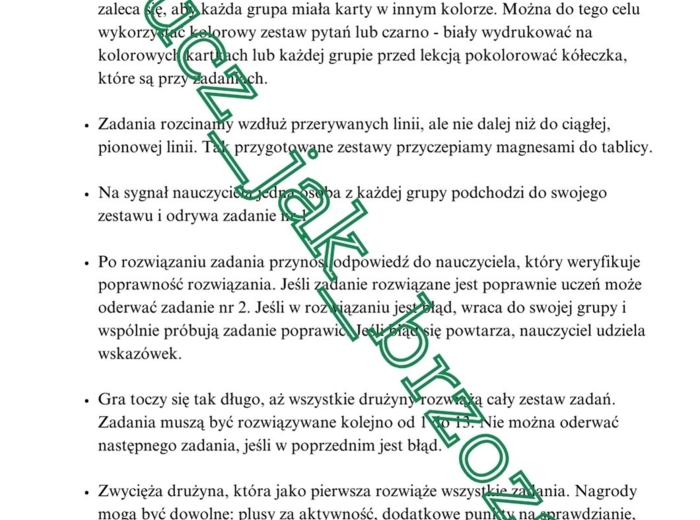 Figury geometryczne, klasa 7, sztafeta zadaniowa, powtórzenie przed sprawdzianem