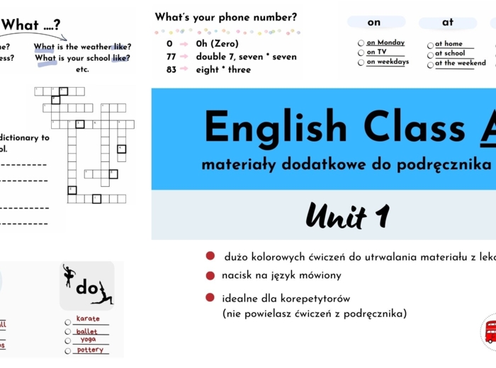 English Class A1+, unit 1, materiały uzupełniające podręcznik, Present Simple, personal details, no-prep