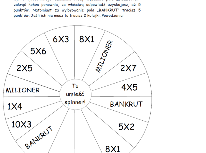 Zakręcone mnożenie - gry matematyczne