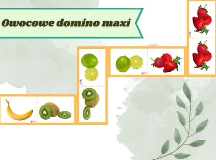 Owocowe domino w wersji maxi