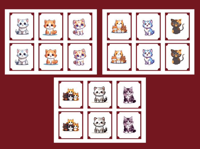 🖤🐱DZIEŃ KOTA – memory – 36 szt. – biblioteka – świetlica – przedszkole - Dzień Czarnego Kota