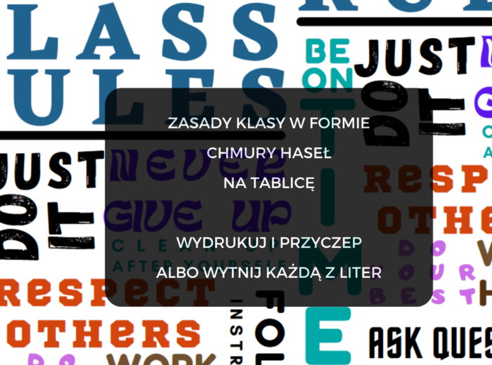 Zasady pracowni w formie chmury napisów