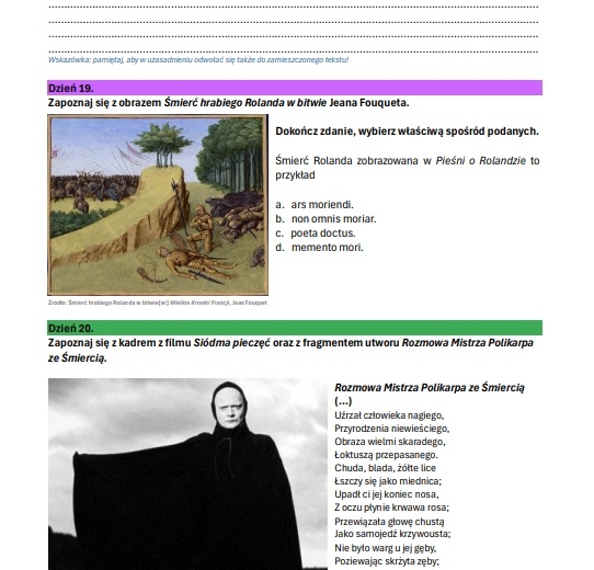 Zadania do matury pisemnej