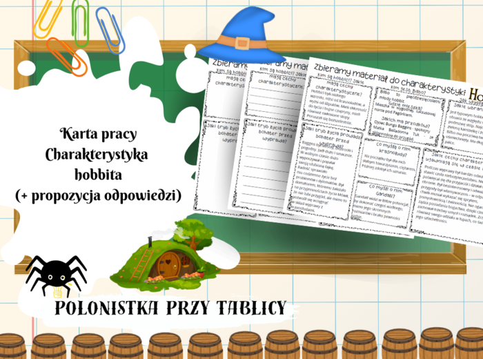 Karta pracy charakterystyka hobbita + propozycja rozwiązań