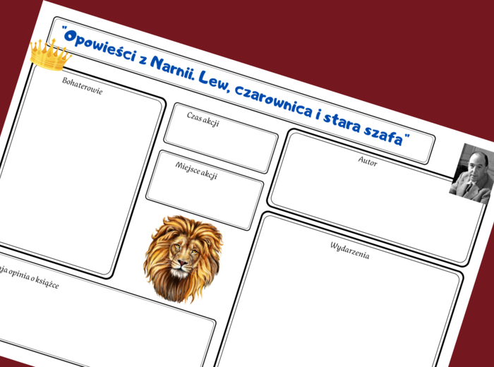 "OPOWIEŚCI Z NARNII. LEW, CZAROWNICA I STARA SZAFA" – karta pracy – świat przedstawiony – egzamin