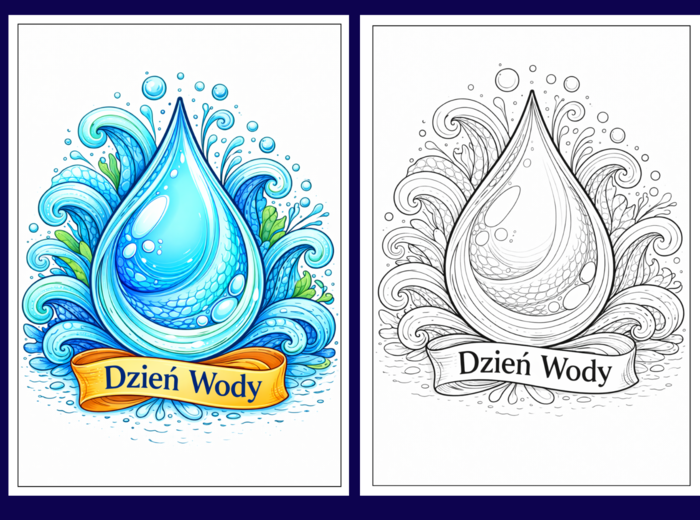 DZIEŃ WODY - kolorowanki - 24 strony