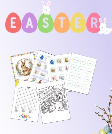 Easter - flashcards, activities, coloring pages