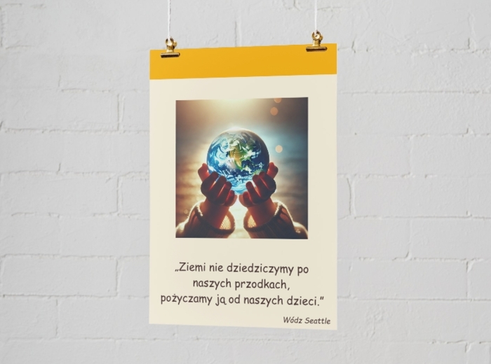 „Eko-inspiracje” – plakaty motywacyjne. Cytaty naukowców, aktywistów ekologicznych.
