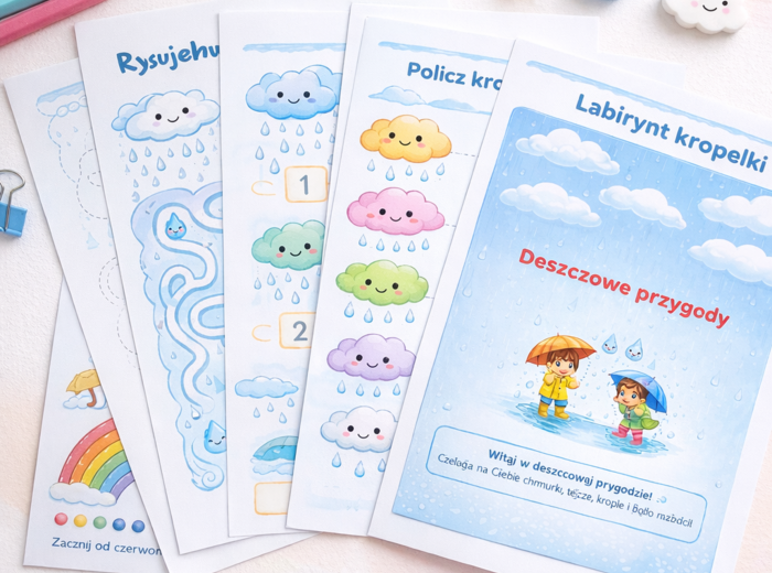 Karty pracy „Deszczowe przygody”