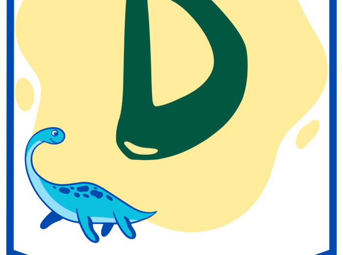 DZIEŃ DINOZAURA – girlanda – napis – gazetka – wersja 2