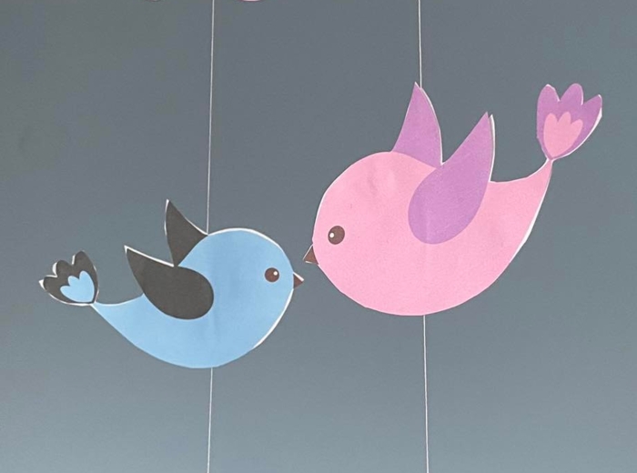 Dekoracja na lampy - wiosenna