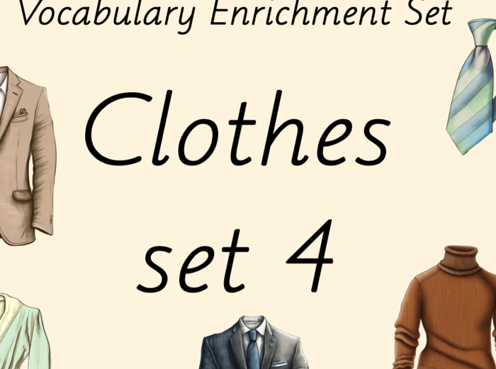 Zestaw kart obrazkowych: CLOTHES SET 4