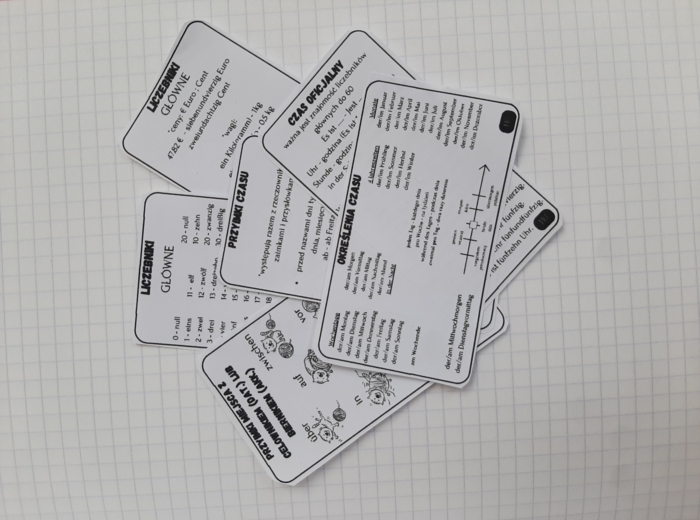 wklejki z języka niemieckiego - czas - miejsce - liczebniki