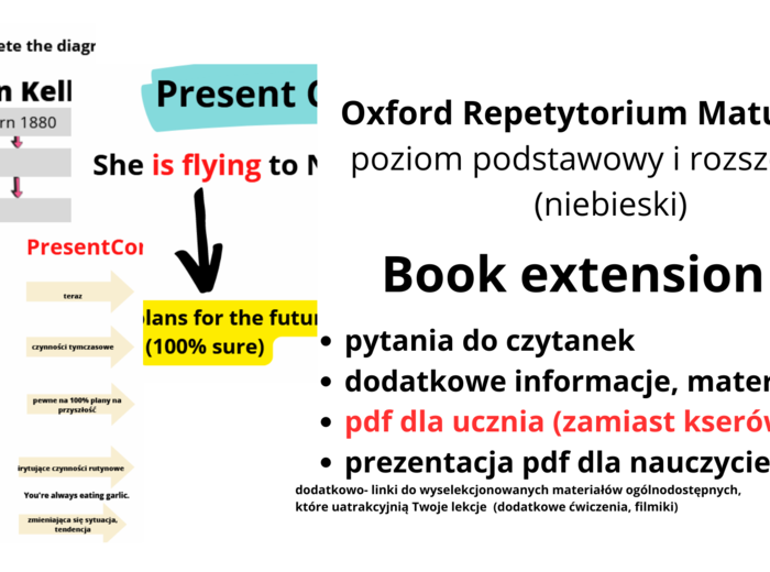 Book extension Oxford Repetytorium Maturzysty, rozdział 1, dodatkowe materiały dla nauczyciela