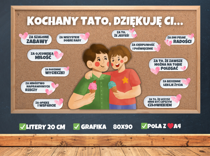 Gazetka szkolna - KOCHANY TATO, DZIĘKUJĘ CI ZA...