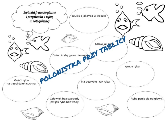 Zwięrzęce związki frazeologiczne i przysłowia: karty pracy